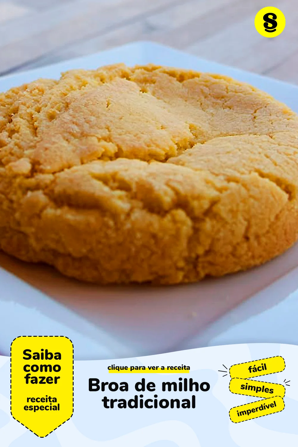 Receita de broa de milho