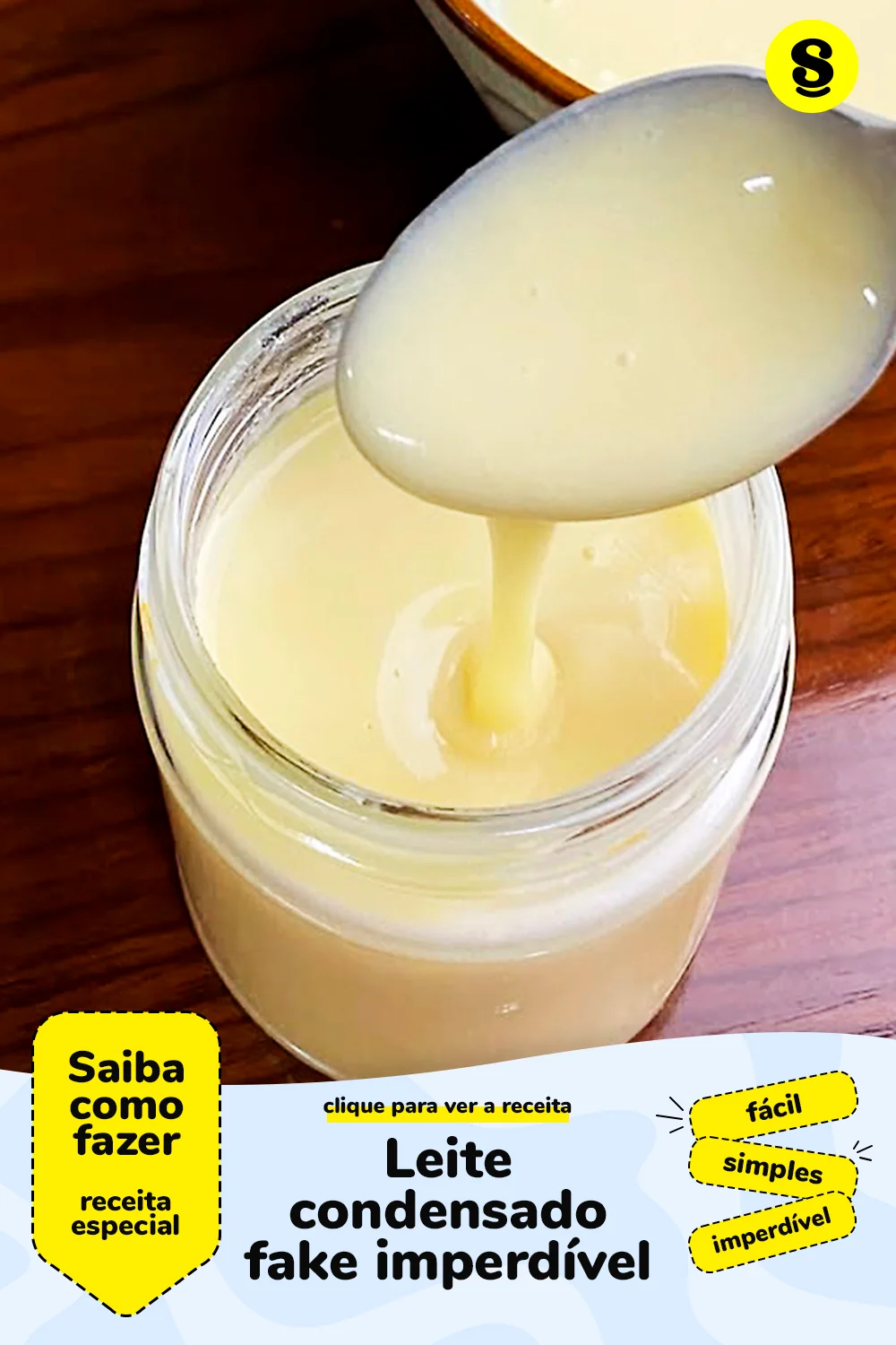 Receita de leite condensado fake