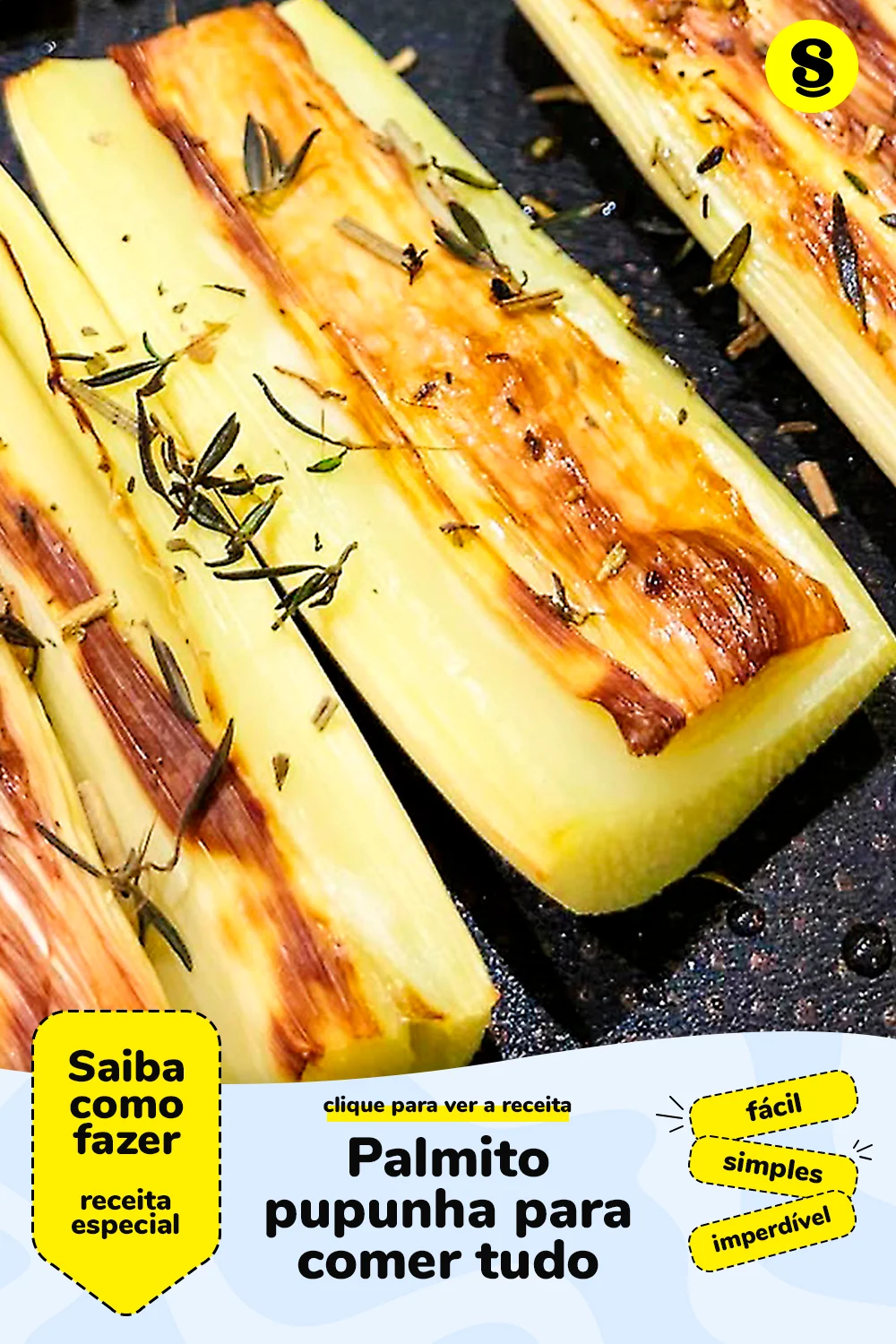 Receita com palmito pupunha