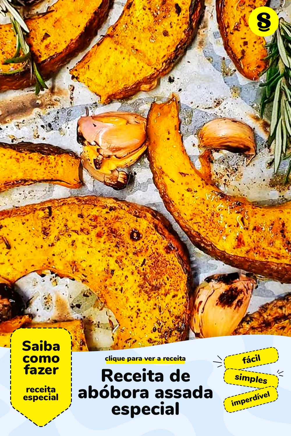 Receita de abóbora assada