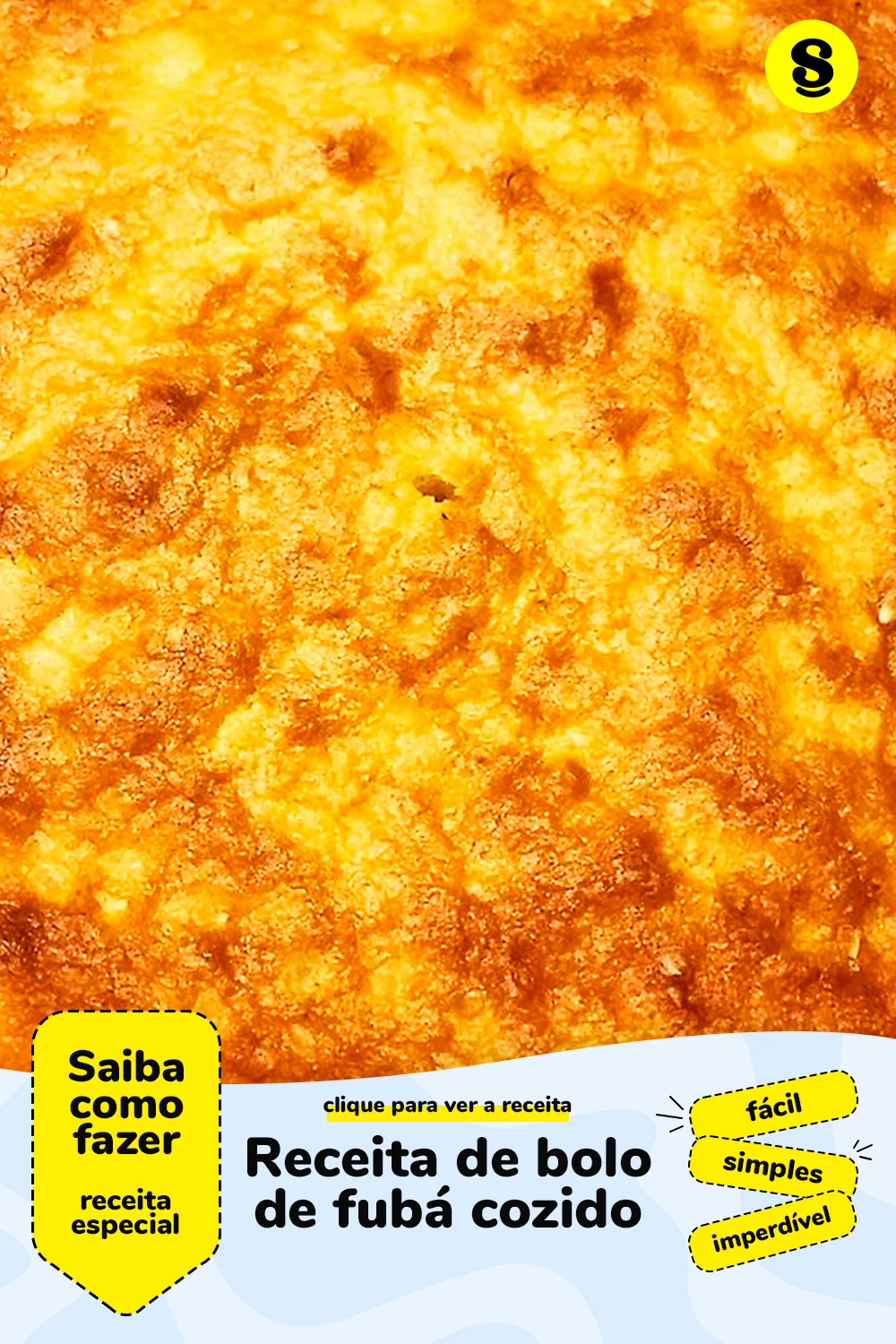 Receita de bolo de fubá cozido