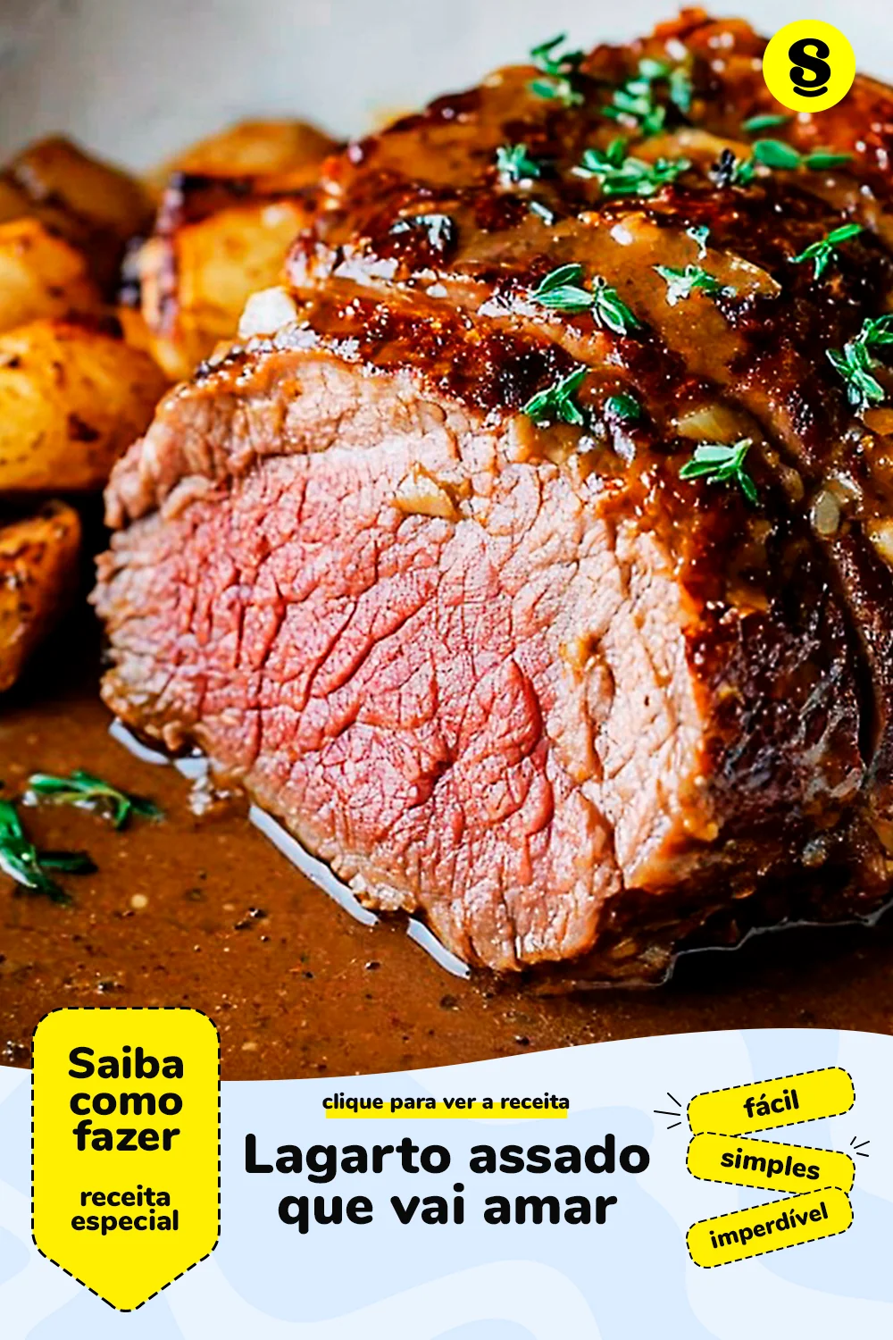 Receita de lagarto assado