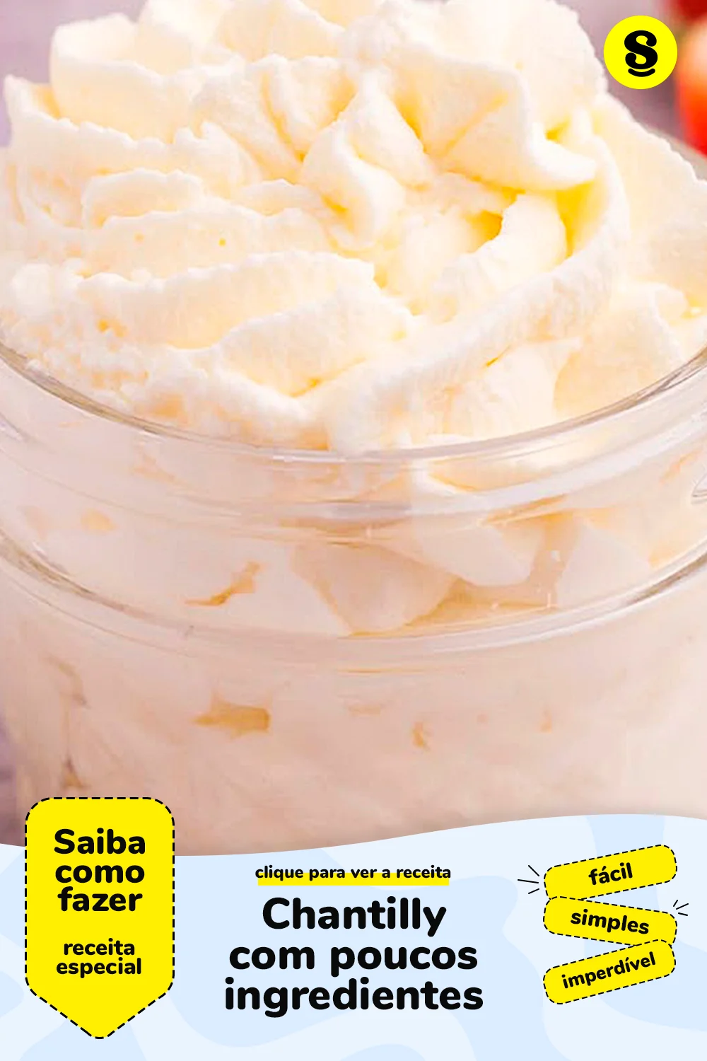Receita de chantilly