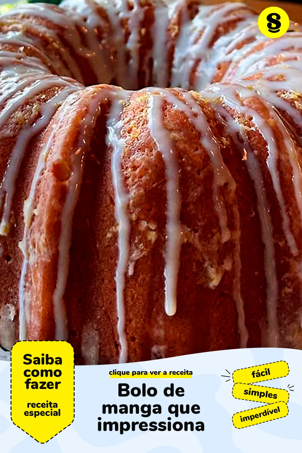 Receita de bolo de manga
