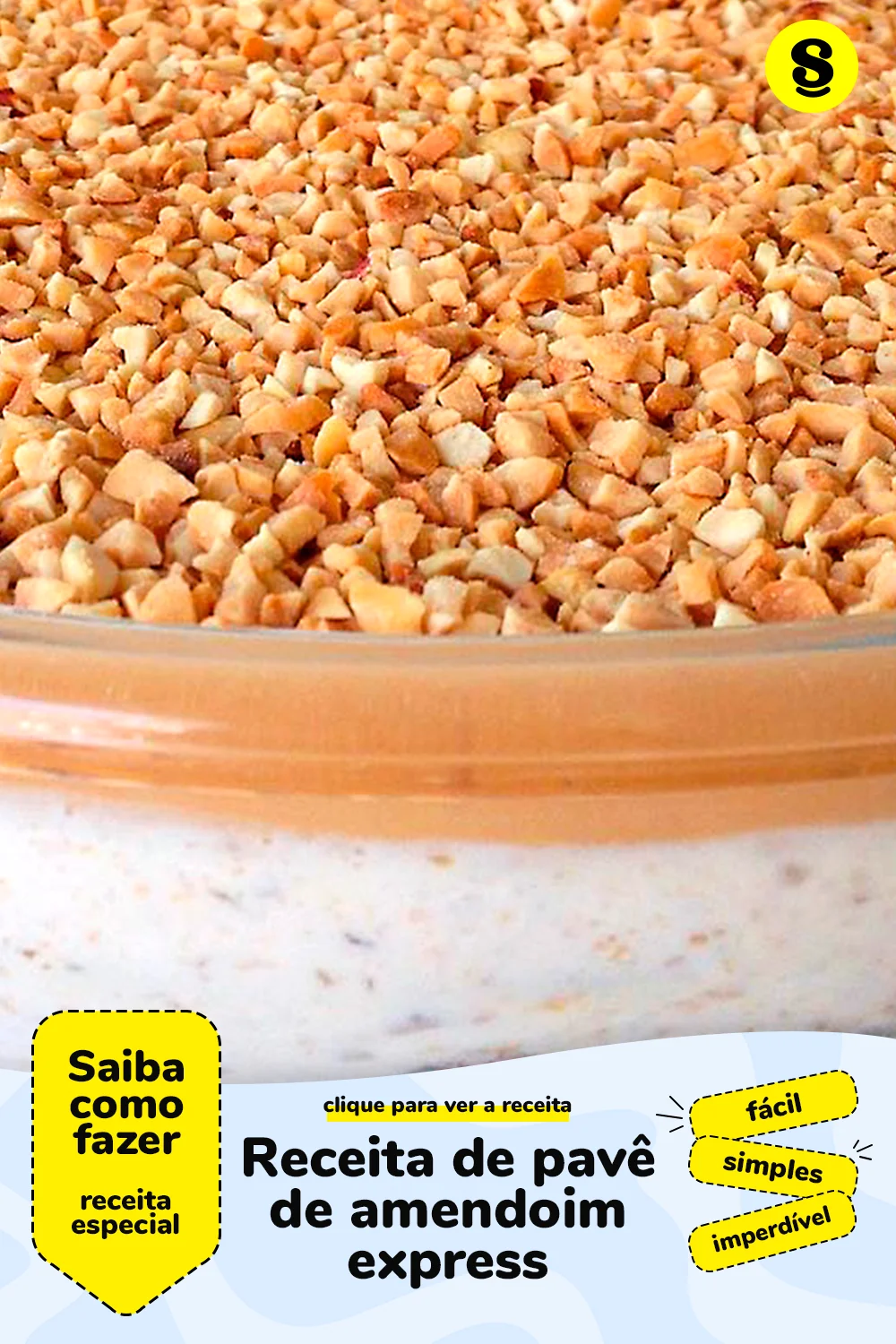 Receita de pavê de amendoim